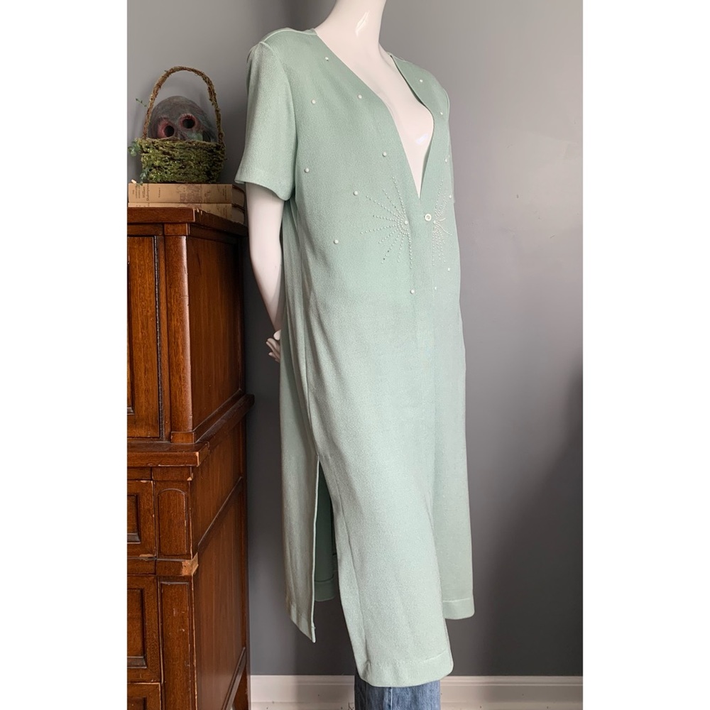 Vintage Another Thyme : mint green sweater duster